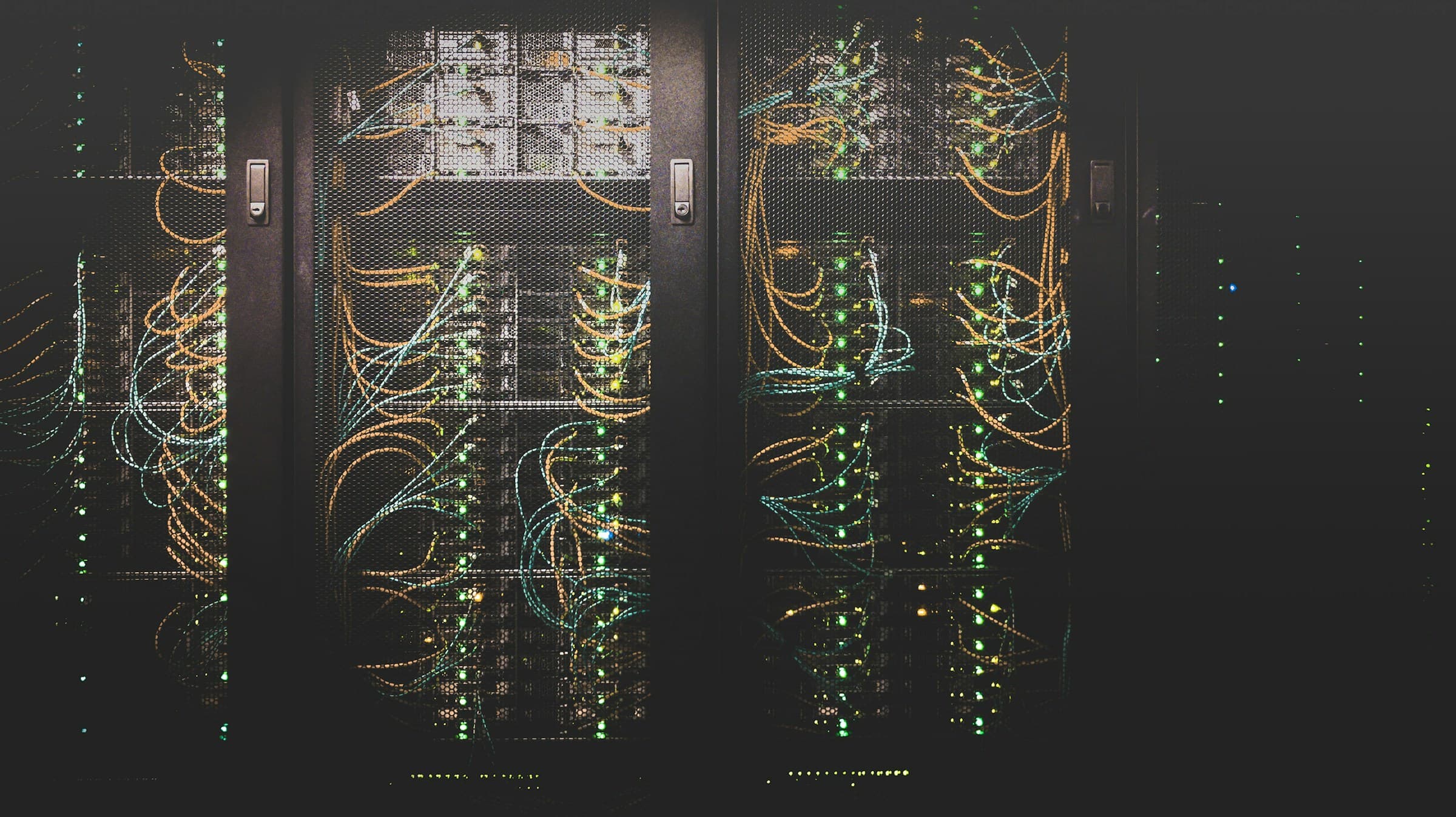Enterprise network racks with structured data cabling